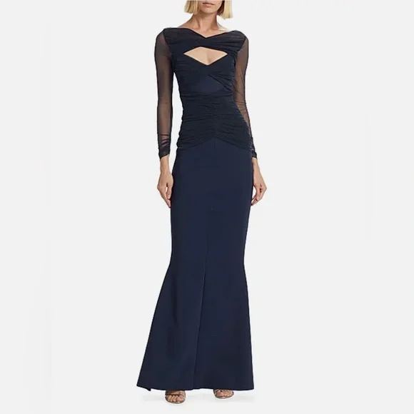 Chiara Boni La Petit Robe Blue Notte Gown NWT Size 52 (US size 16) - Picture 2 of 4